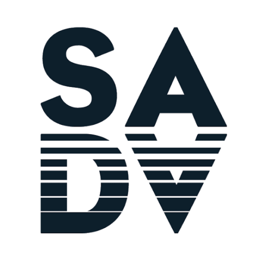 Moderné logo jazykovej školy s písmenami SA a D.